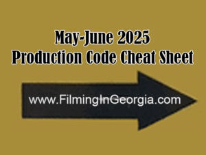 May June 2025 Production Code Cheatsheet